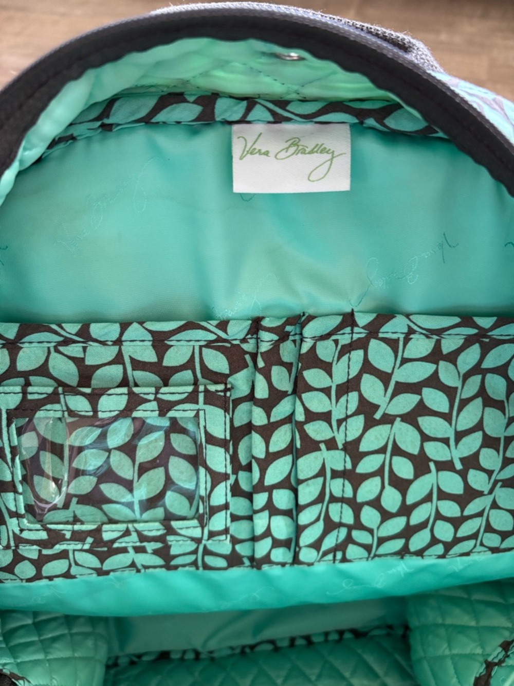 Vera Bradley shower vines Quilted Backpack - Picture 8 of 11